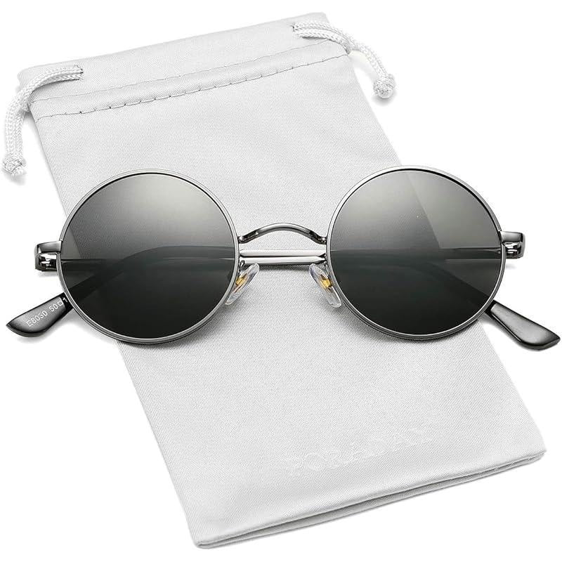 Retro Heart-Shaped Polarized Sunglasses UV Protection