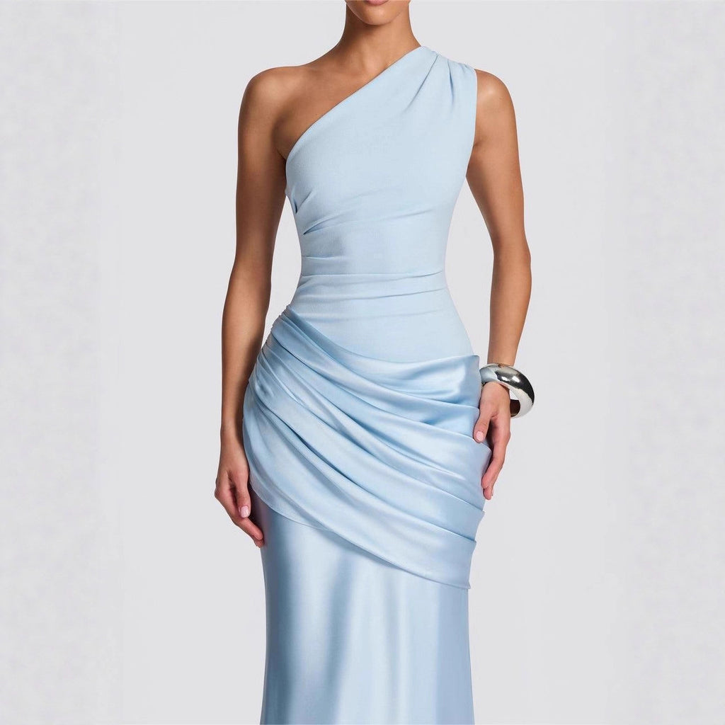 Retro Drapey Slim Fit Dress