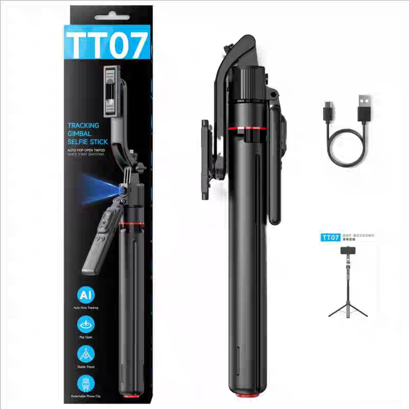 Bluetooth Gimbal Selfie Stick with Auto Tripod