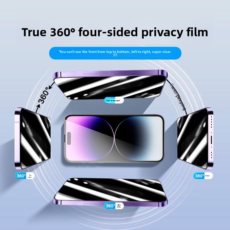 Anti-spy electroplated mobile phone film