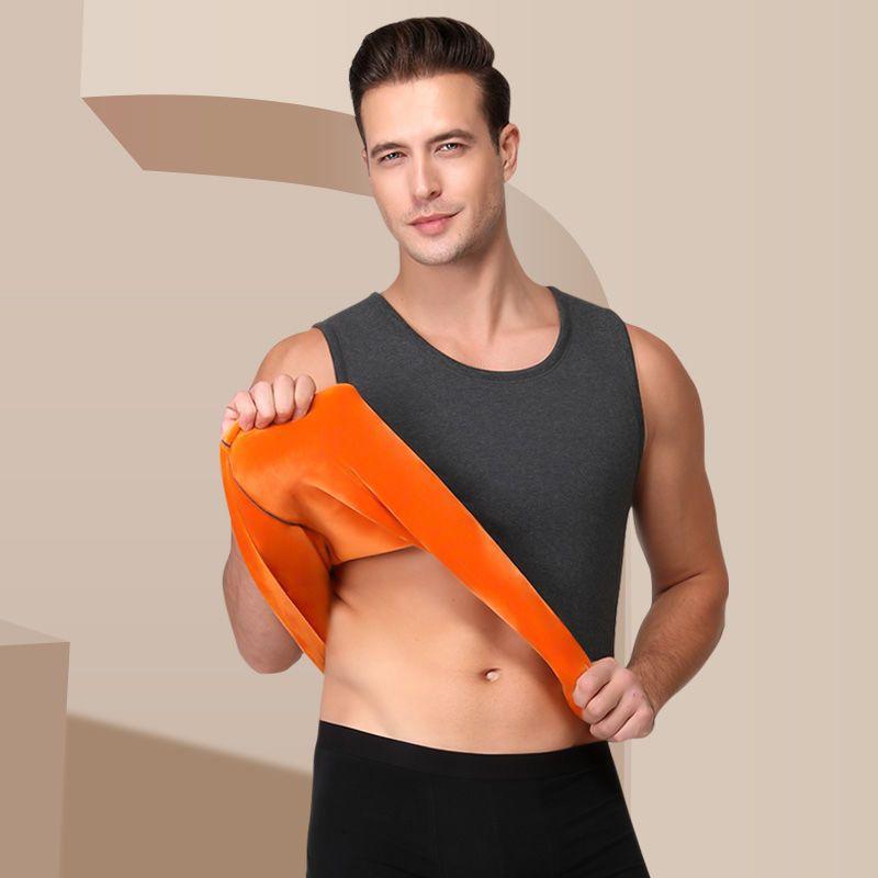 Mens Fleece Lined Thermal Underwear Vest