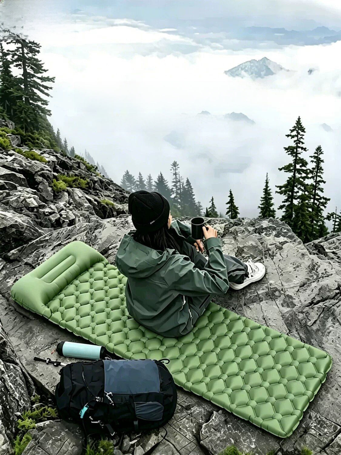 Portable Inflatable Camping Sleeping Mat