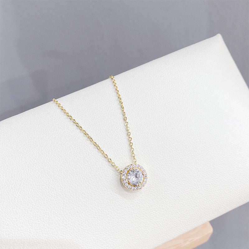 Circle necklace women's personality fashion clavicle chain