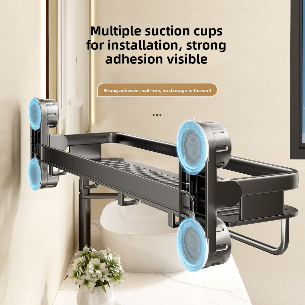 Suction Cup Bathroom Storage Rack