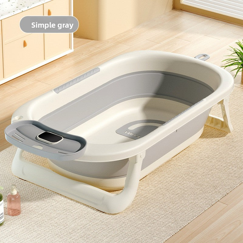 Temperature Sensing Baby Bathtub with Foldable Design