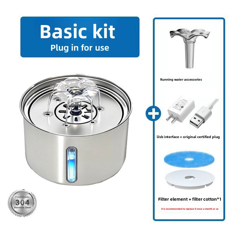Stainless Steel Automatic Pet Water Fountain