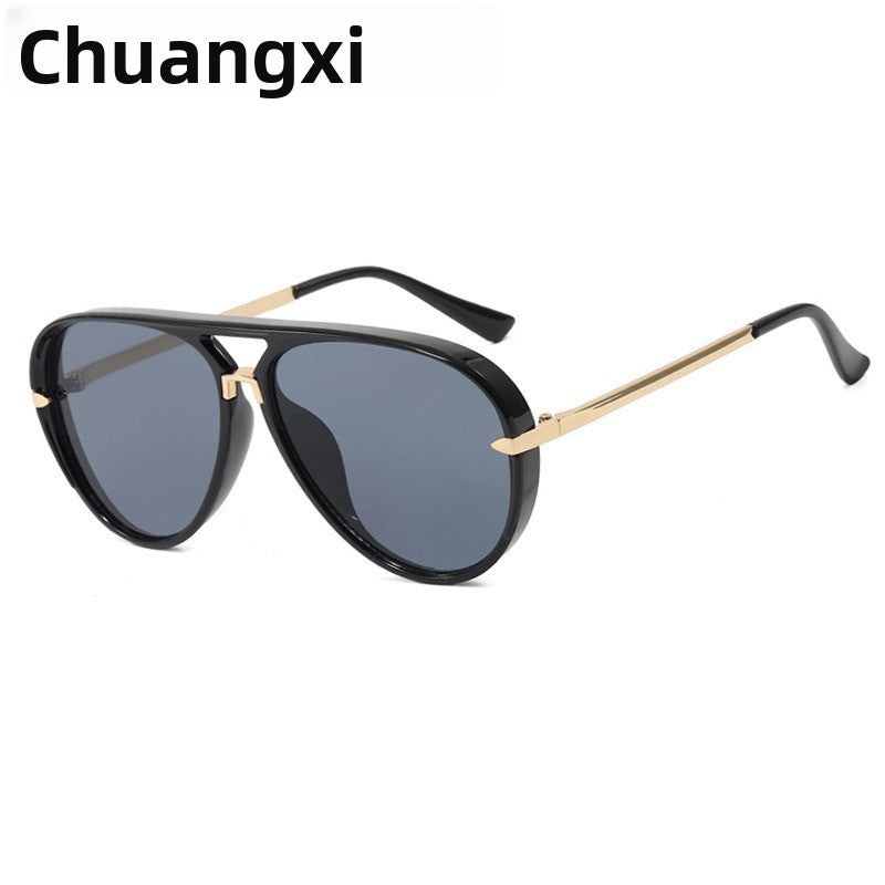 Retro Large Frame Sunglasses for Men and Women