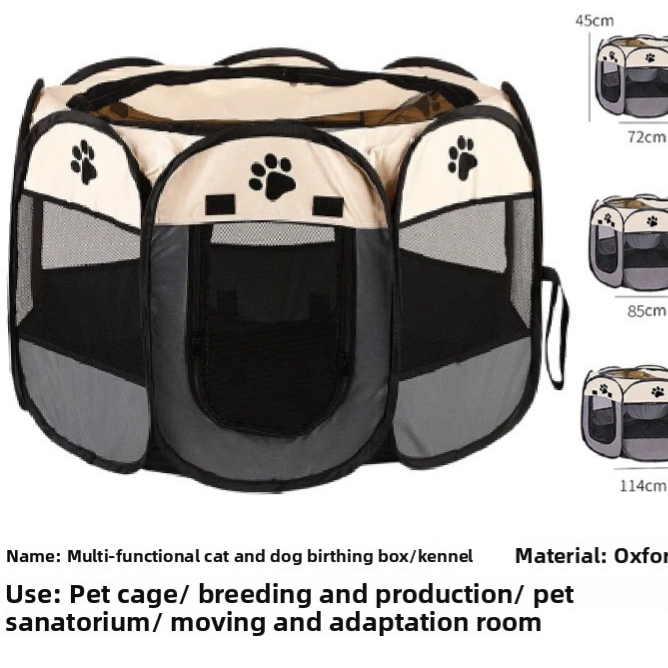 Foldable Pet Playpen Tent Enclosure