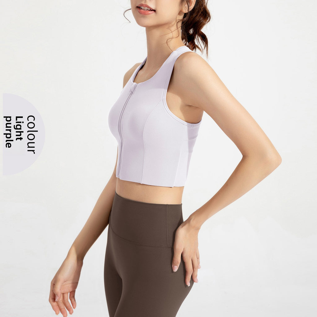 Antibacterial Sports Vest with Chest Support