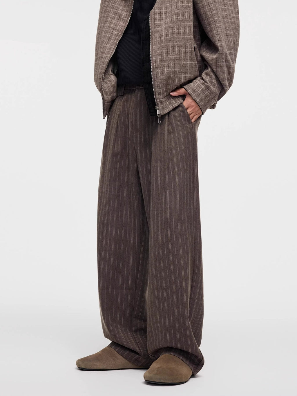 Retro Striped Loose Casual Pants for Men