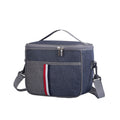 Insulated Oxford Lunch Bag with Ice Pack Compartment