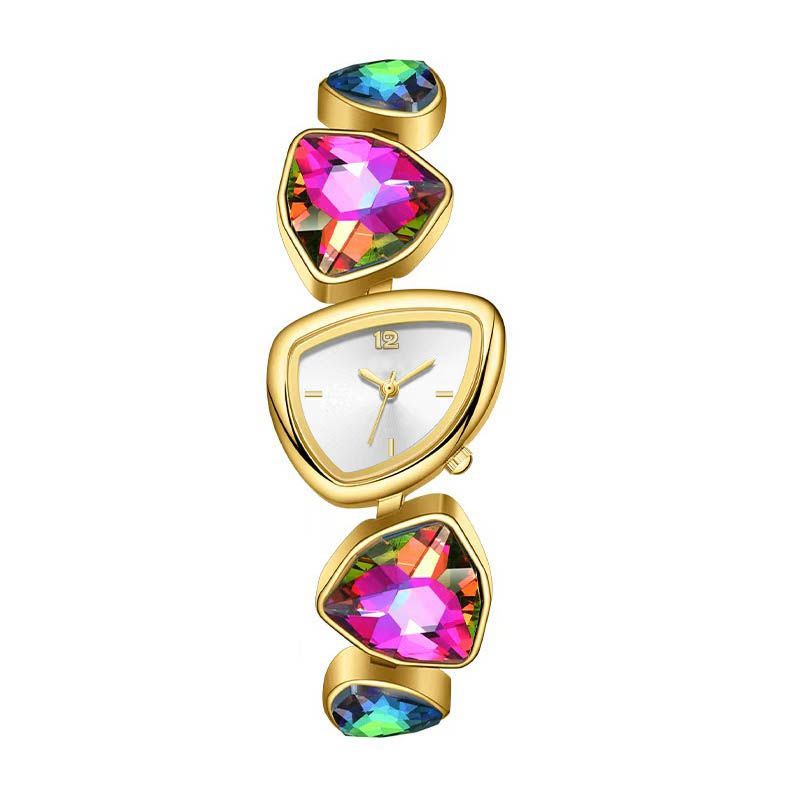 Women's Diamond Accent Quartz Watch with Metal Bracelet