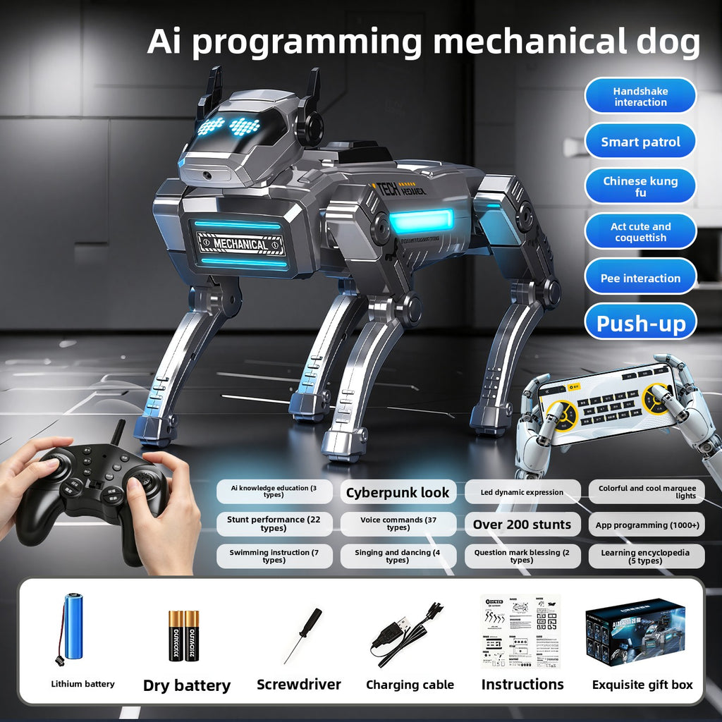 Programmable AI Robot Dog with Remote Control