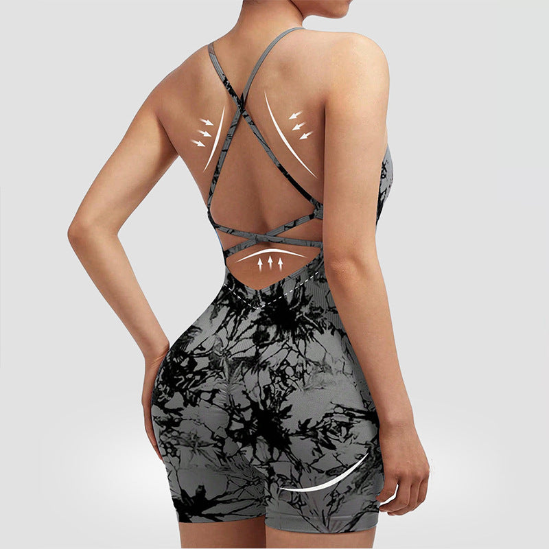 Women's Yoga Jumpsuit with Shorts