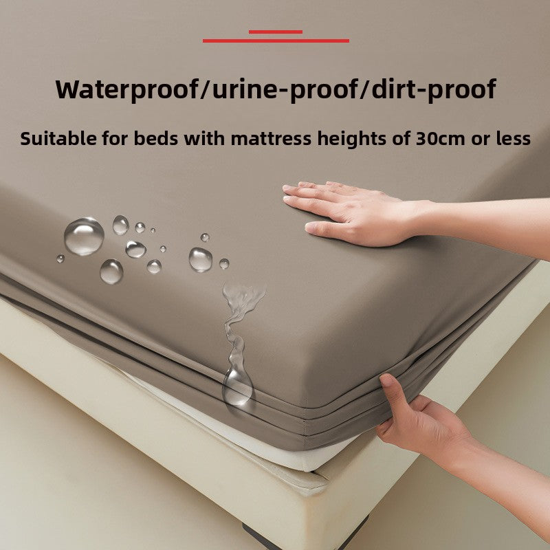 Waterproof fitted sheet for home use