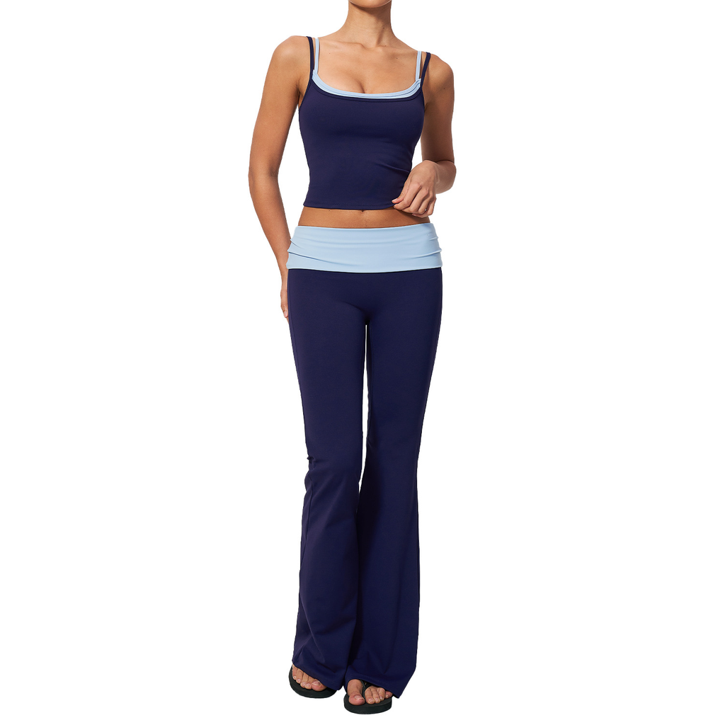 Women's seamless high-waist tummy-reducing and buttock-raising yoga set