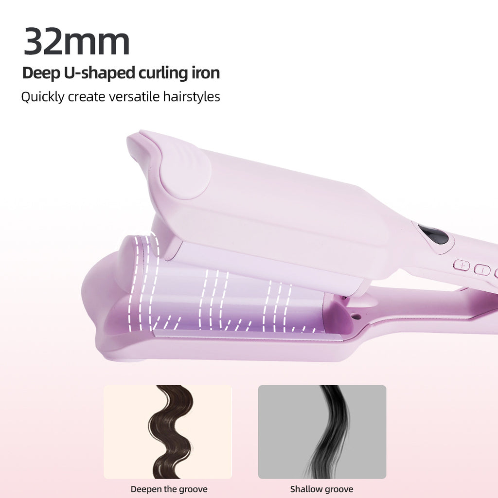 Dual Barrel Hair Curler with Temperature Control