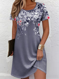 Women 3D Digital Printed Floral Dress
