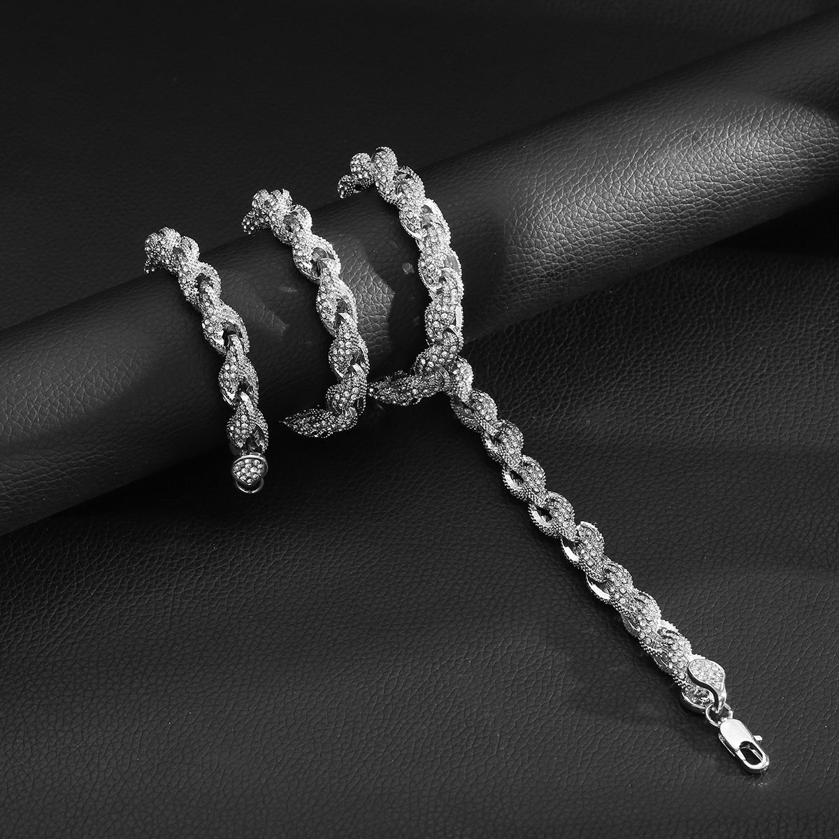 Hip Hop Twist Chain Alloy Necklace