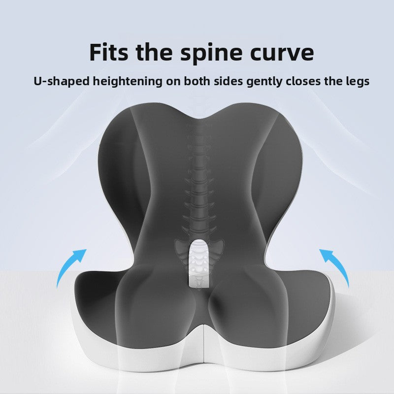 Memory Foam Posture Correction Seat Cushion with Lumbar Support