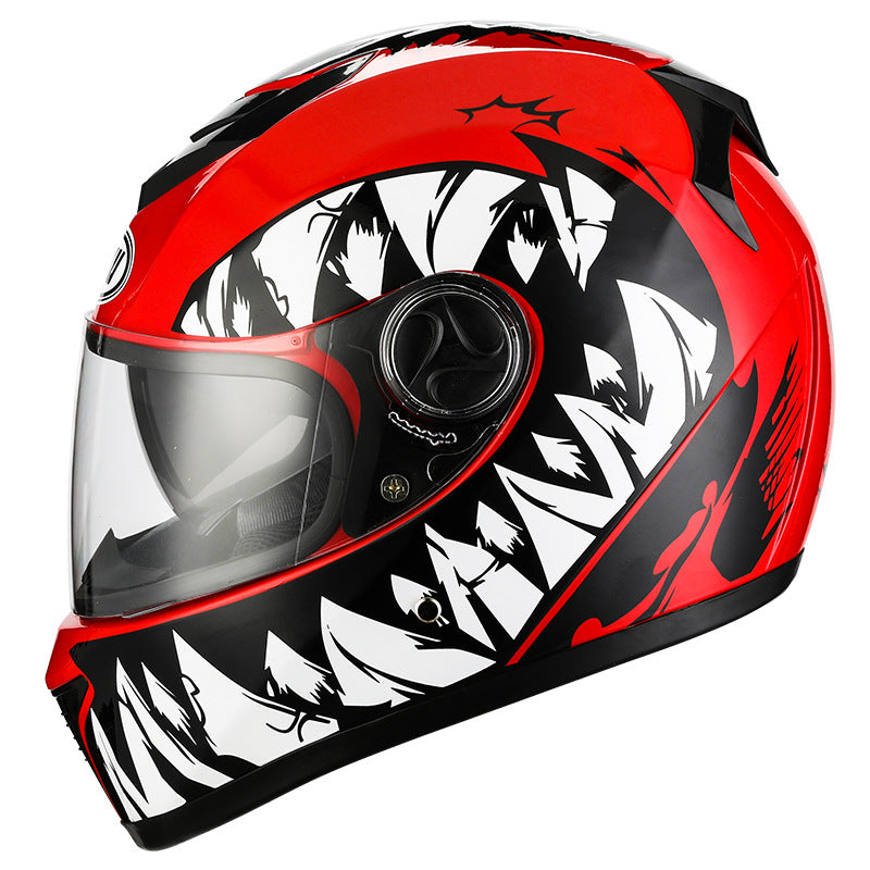 Dual Mirror Full Face Motorcycle Helmet