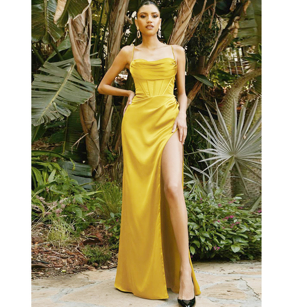 Sleeveless Bodycon Slit Dress