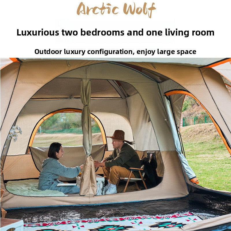 Automatic Two Room Camping Tent for Family Outdoor Use
