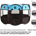 Foldable Pet Playpen Tent Enclosure