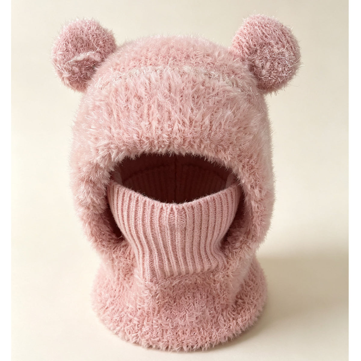 Fluffy Knitted Beanie for Women