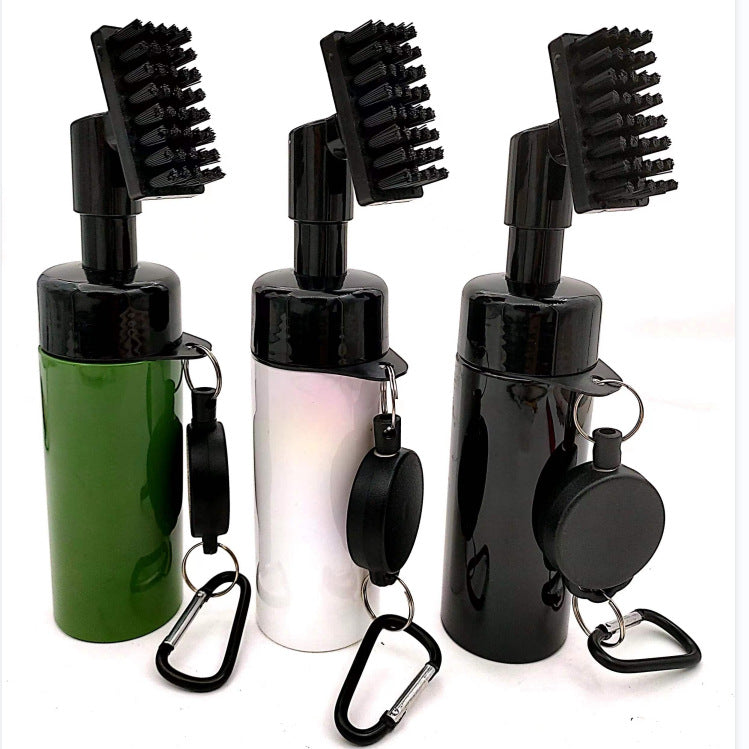Golf club cleaning bottle brush