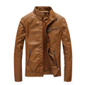 Men's PU leather motorcycle jacket