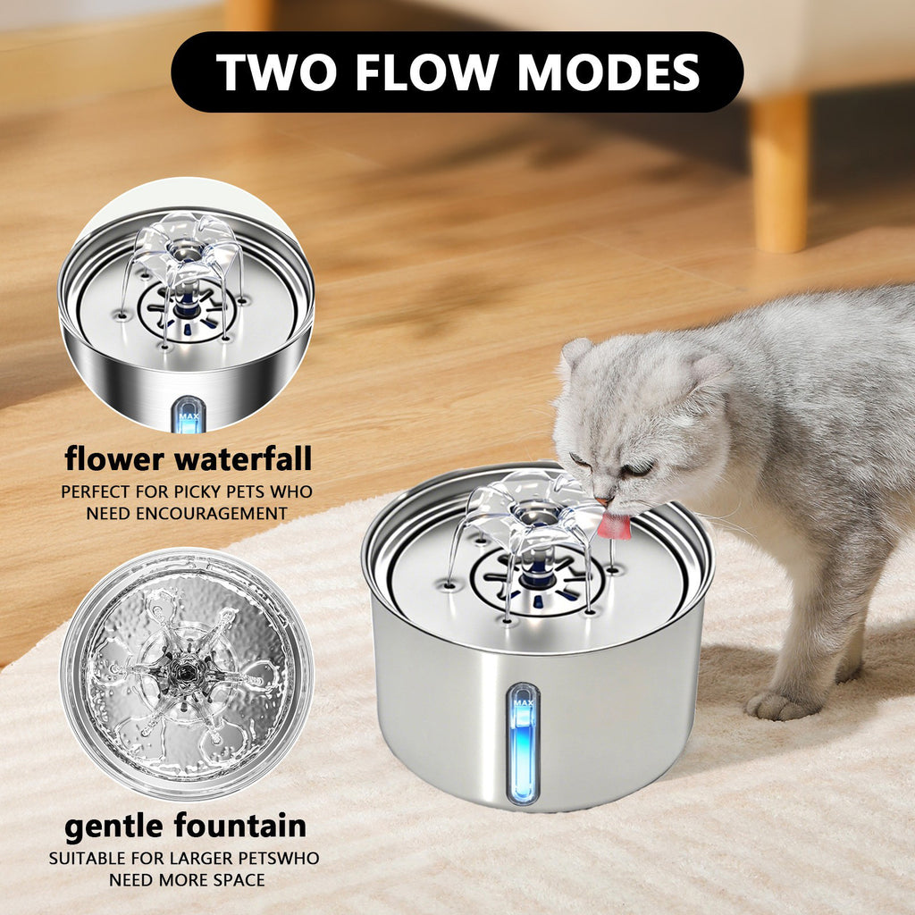 Stainless Steel Automatic Pet Water Fountain