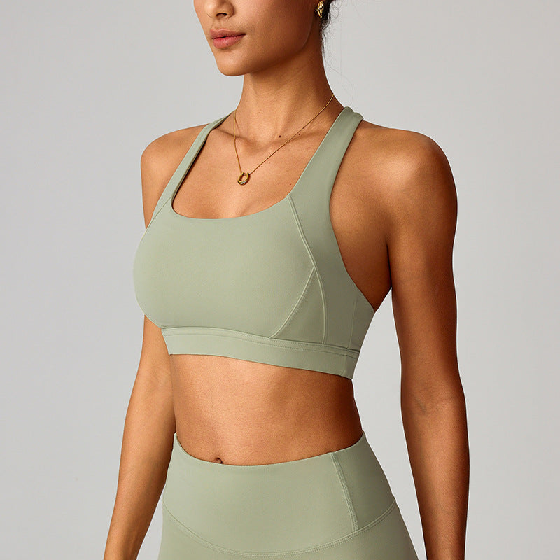 Women Shock-Proof Quick-Dry Yoga Sports Bra Fitness Running Top
