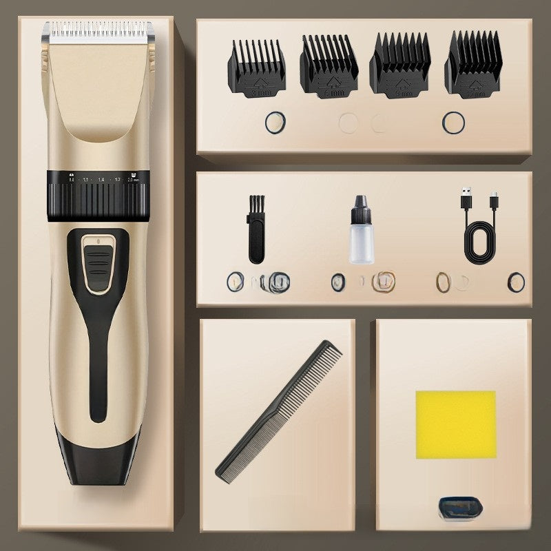 Rechargeable Hair Clipper with Stainless Steel Blades