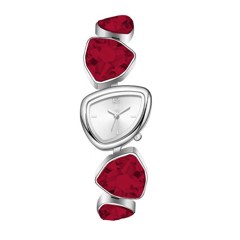 Women's Diamond Accent Quartz Watch with Metal Bracelet
