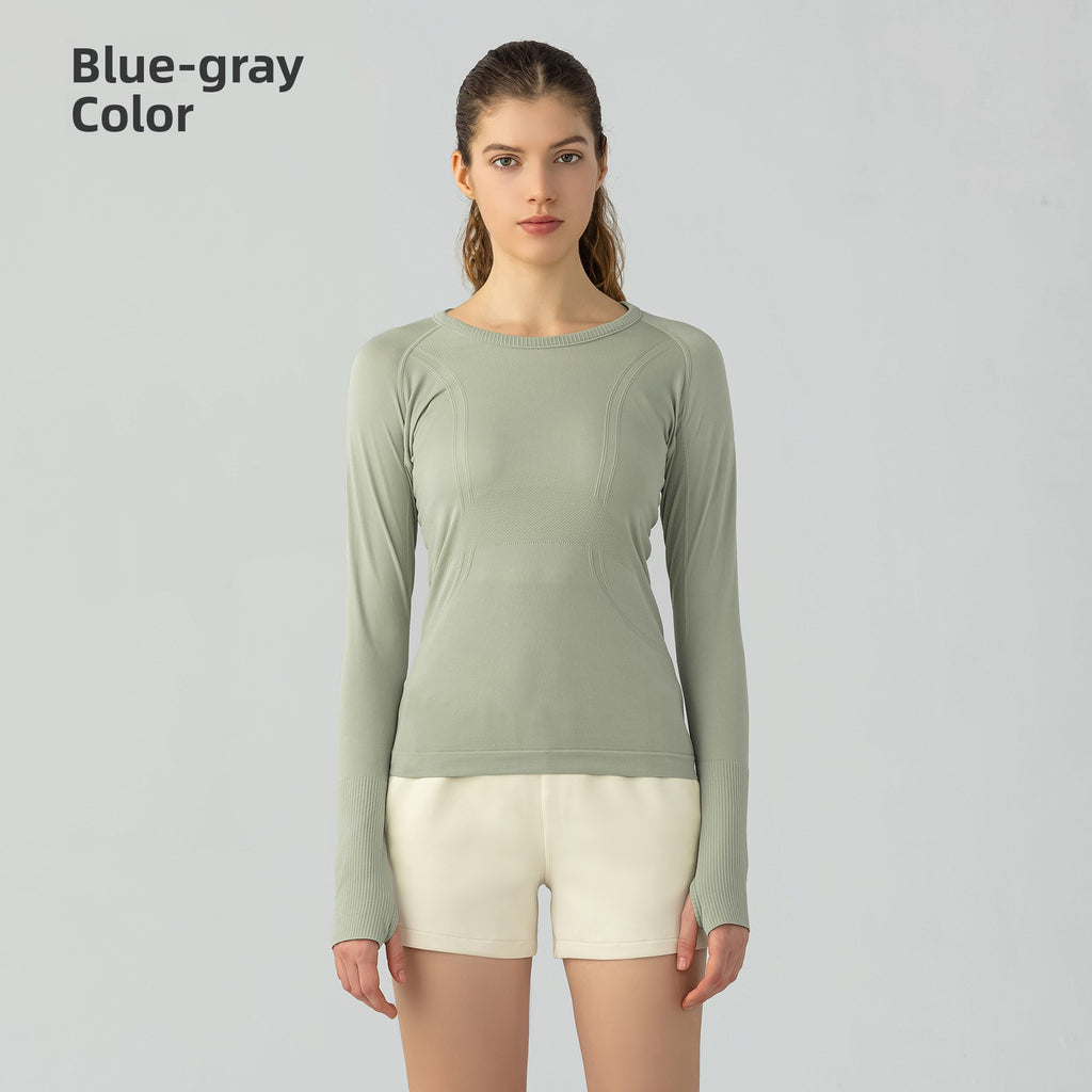 Seamless yoga top