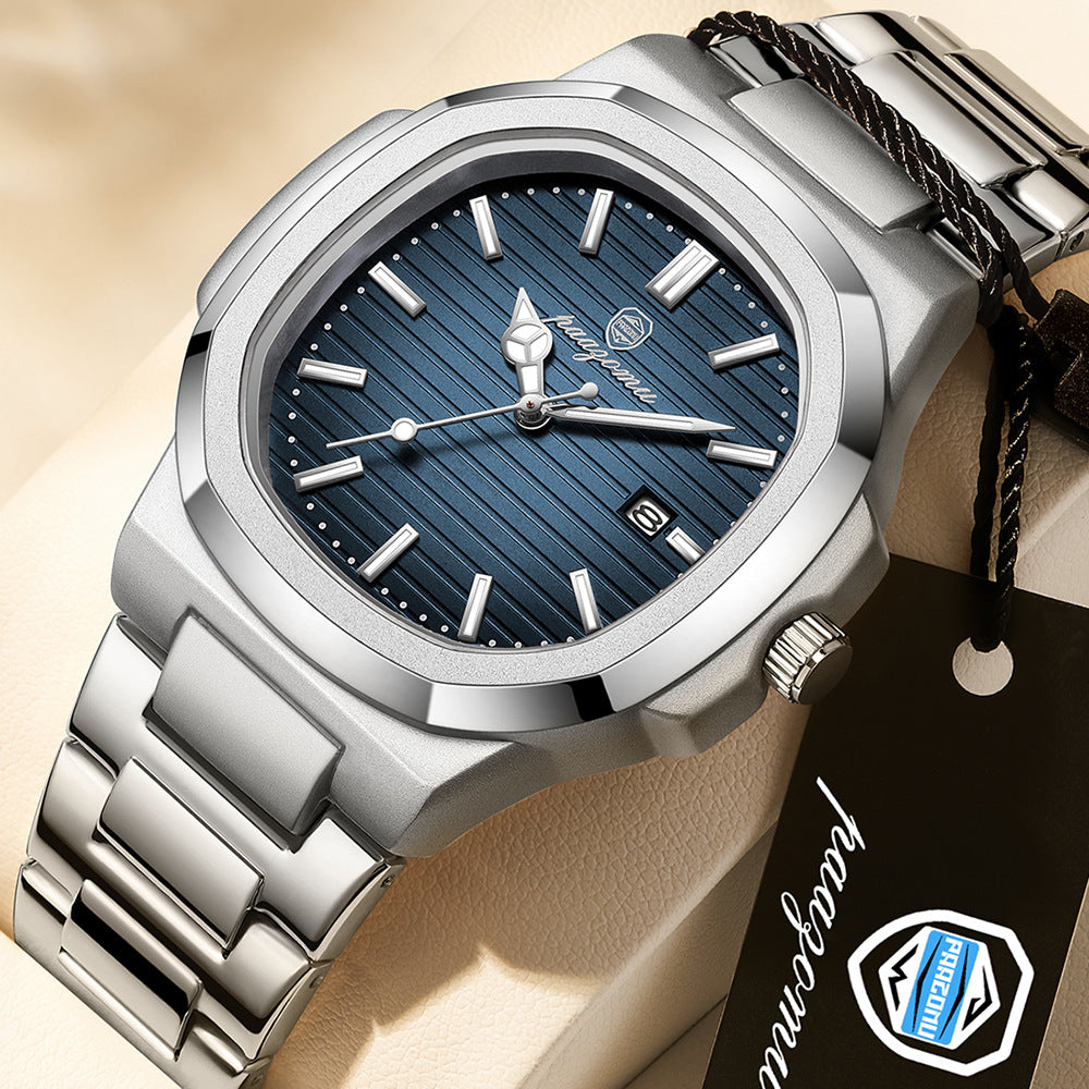 Men's quartz stainless steel watch