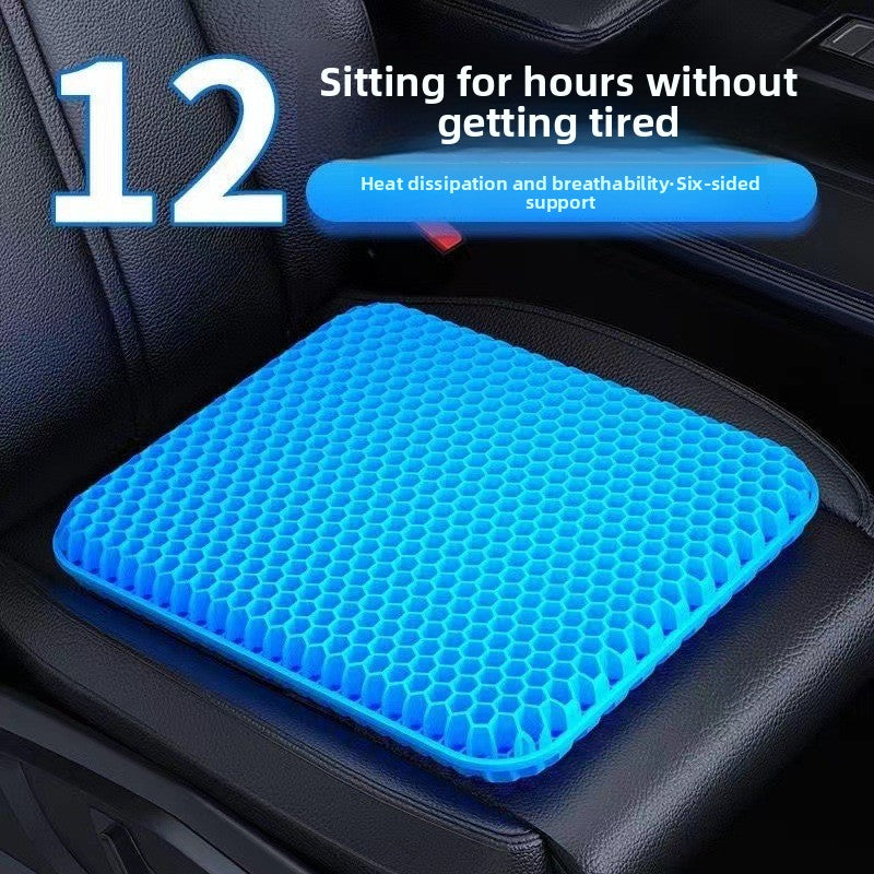Honeycomb Gel Seat Cushion with Waist Support and Cooling Pad