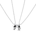 Spaceman Magnetic Couple Necklace Astronaut Clavicle Chain Luminous Jewelry