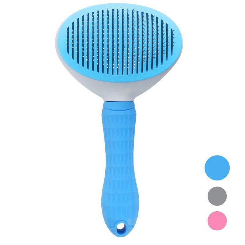 Self Cleaning Pet Comb for Long Haired Cats and Dogs