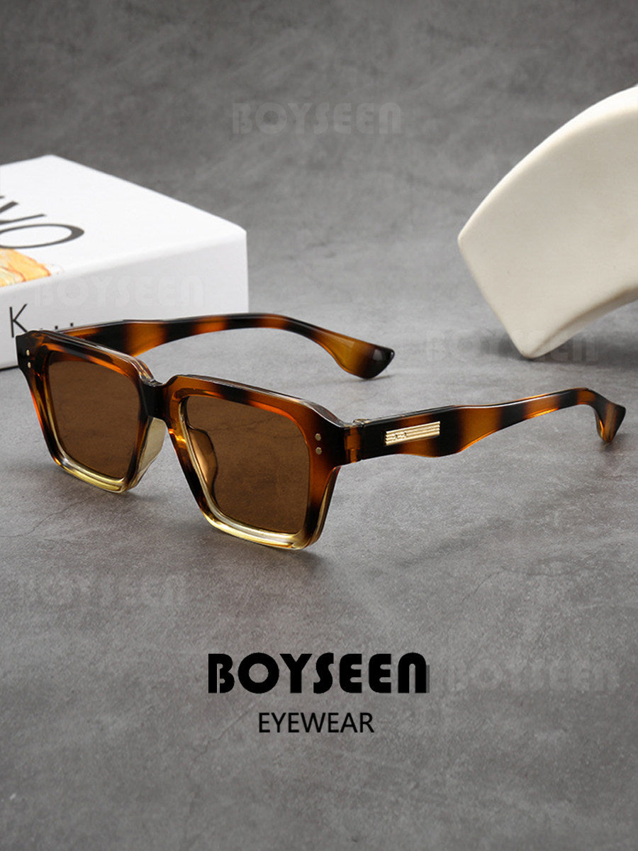 Retro Square Oversized Sunglasses for Men