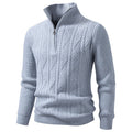 Men's short-sleeved knitted cardigan