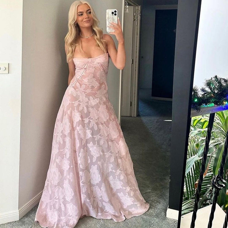 Women's Tube Top Evening Dress