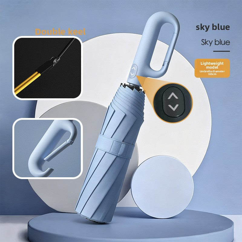 Fully Automatic Umbrella with Ring Handle