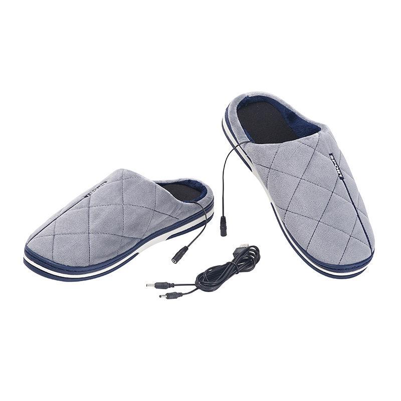 USB Heated Slippers Winter Warm Indoor Shoes