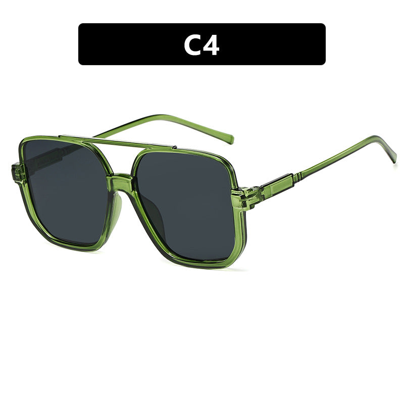 Double Beam Lower Half-Frame Sunglasses