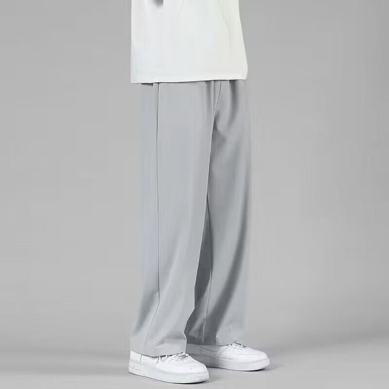 Ice Silk Straight-Leg Pants for Men