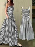 Striped Spaghetti Strap Dress for Women