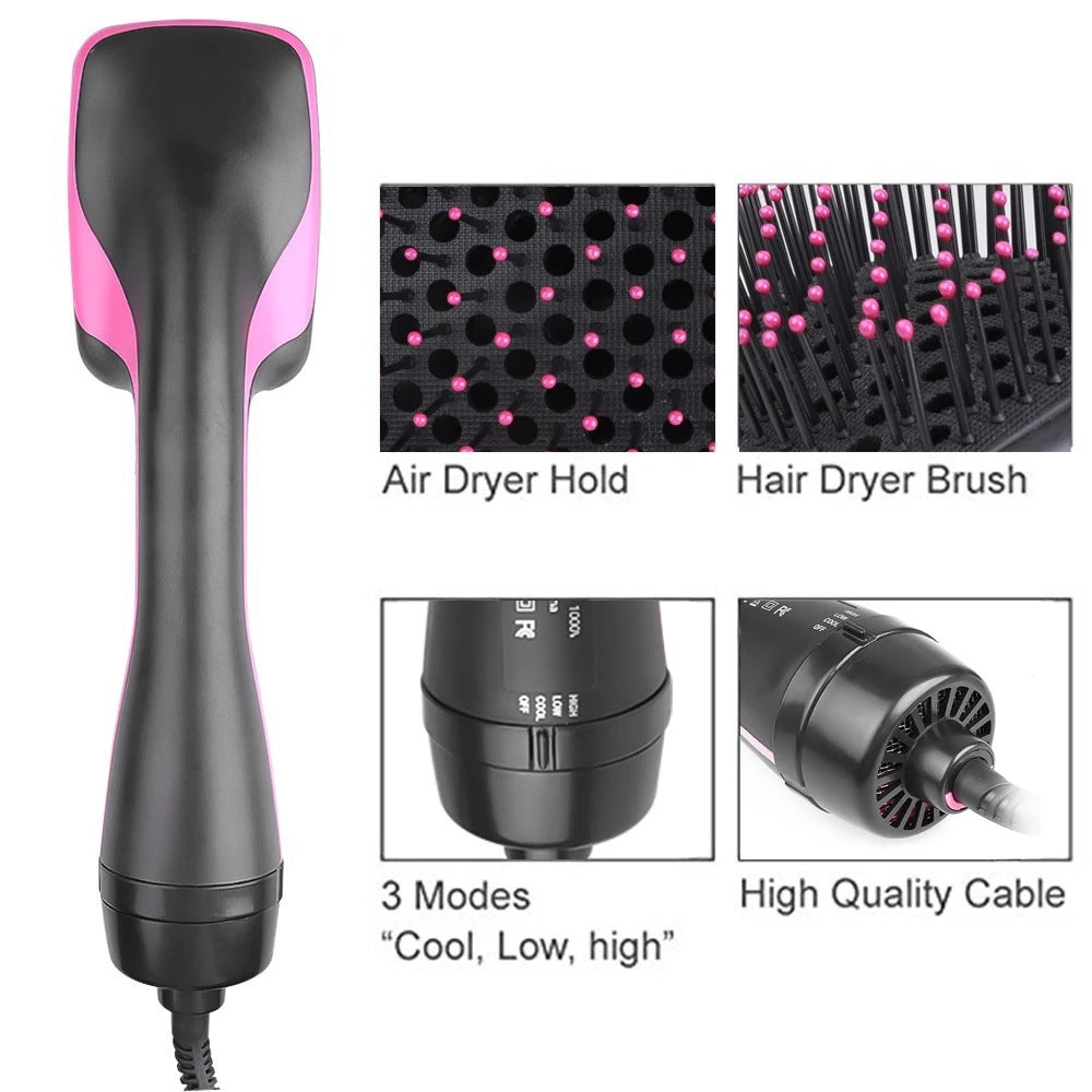 Multi-functional hair dryer and curling iron