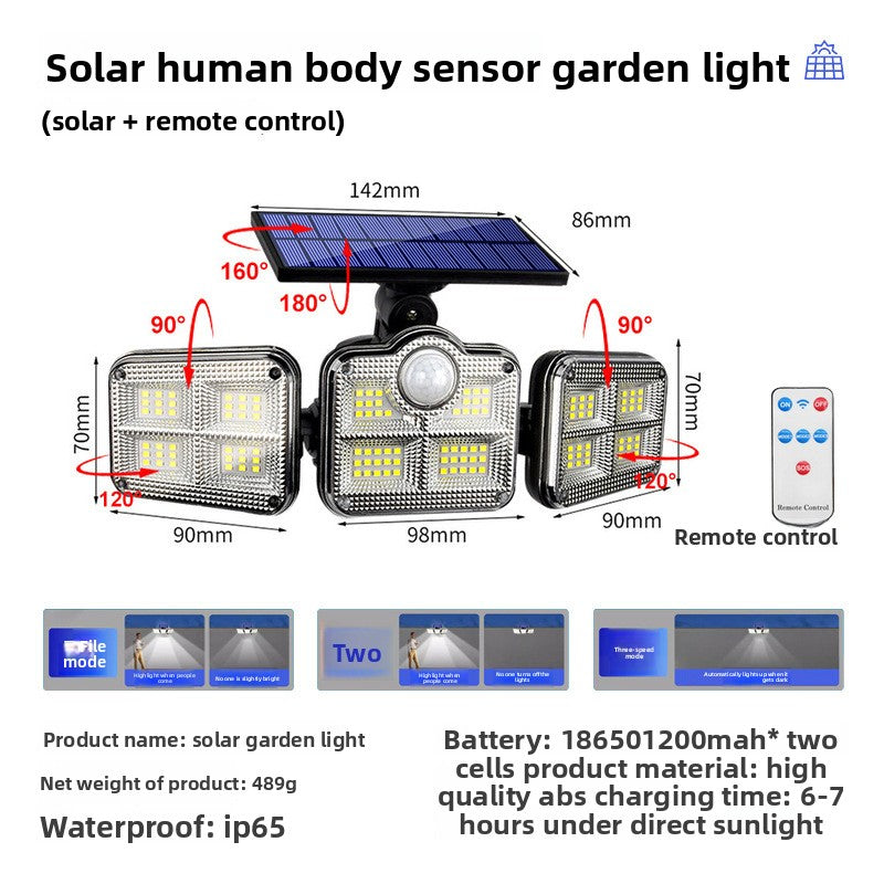 Smart Solar Outdoor Garden Light with Motion Sensor